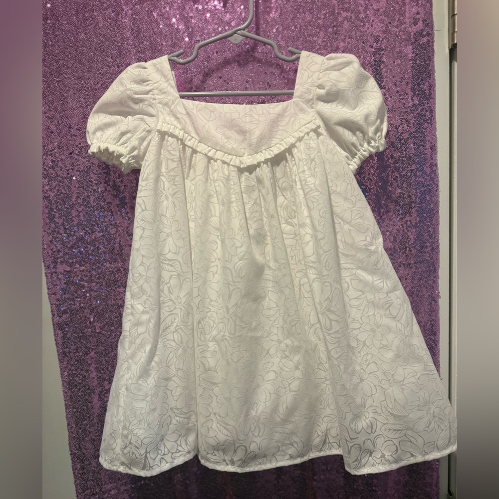 Joie White Floral Kids Formal Dress